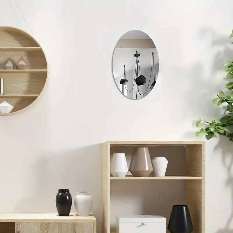 Unbreakable Acrylic Mirror Self-Adhesive Wall Sticker | Lightweight Safety Mirror For Home
